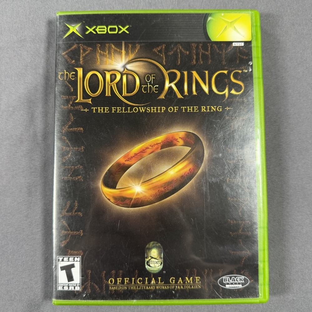 Lord of the Rings Fellowship of the Ring Xbox CIB Complete w/, Manual